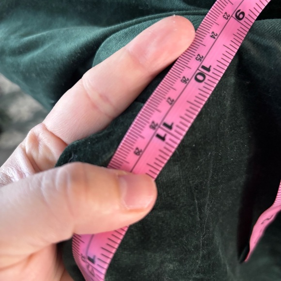 LOFT Deep Green Velvet Trousers - Picture 7 of 7